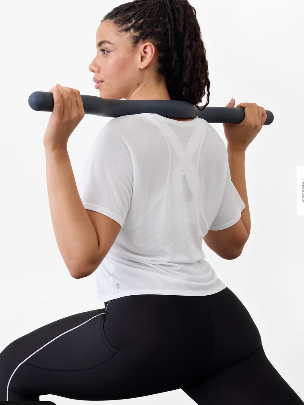 ATHLETA GRID KNIT TEE